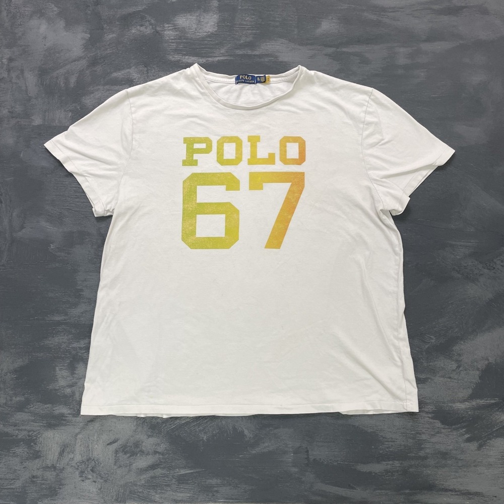 Polo Ralph‎ Lauren SSKNSFM1 Short Sleeve Shirt mens xl white 67